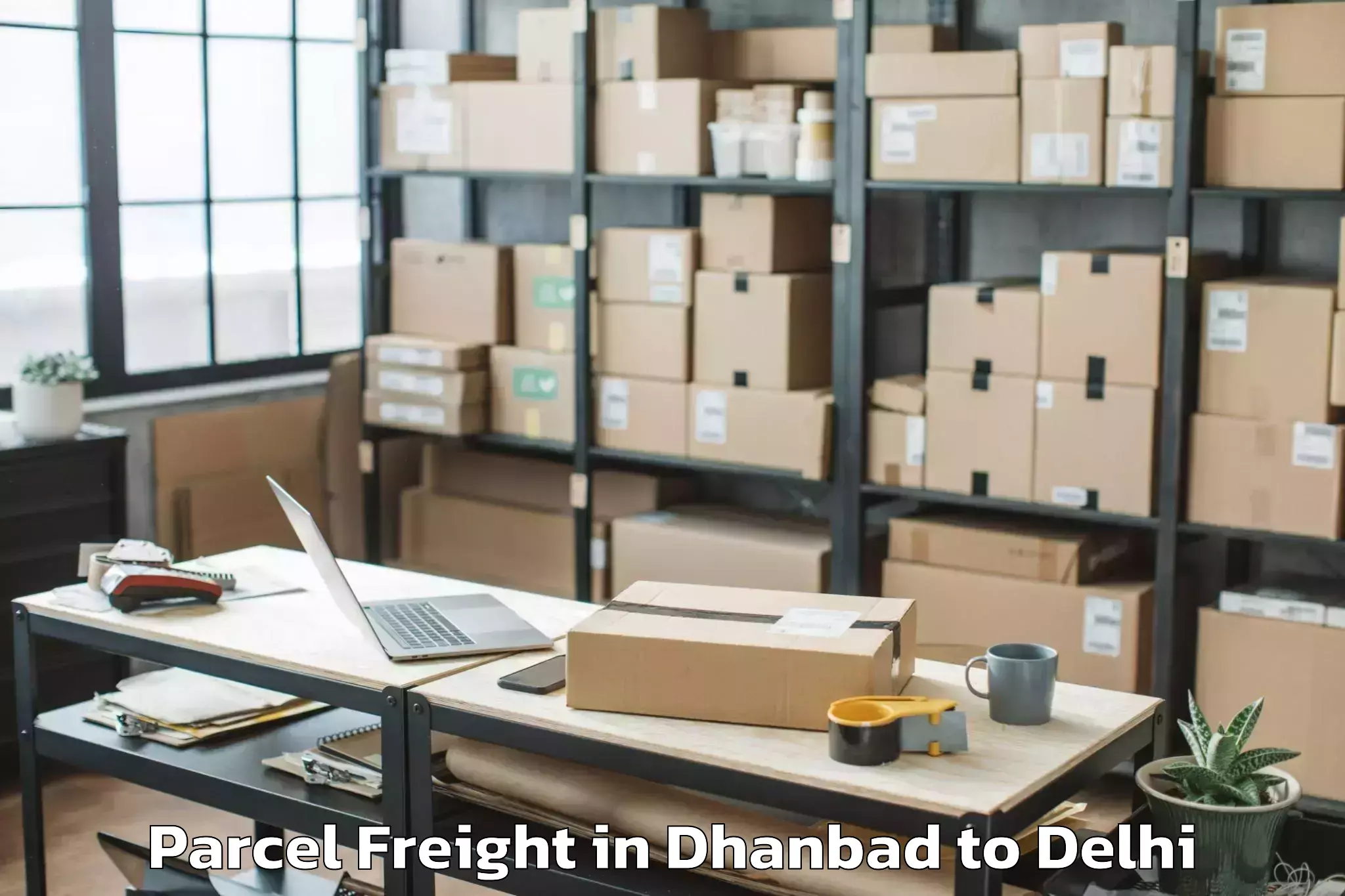 Hassle-Free Dhanbad to Jawaharlal Nehru University Ne Parcel Freight